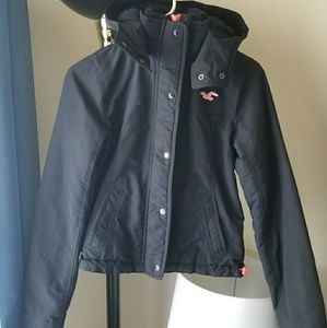 [SOLD!] XS Woman's Hollister Navy Jacket Rain Coat